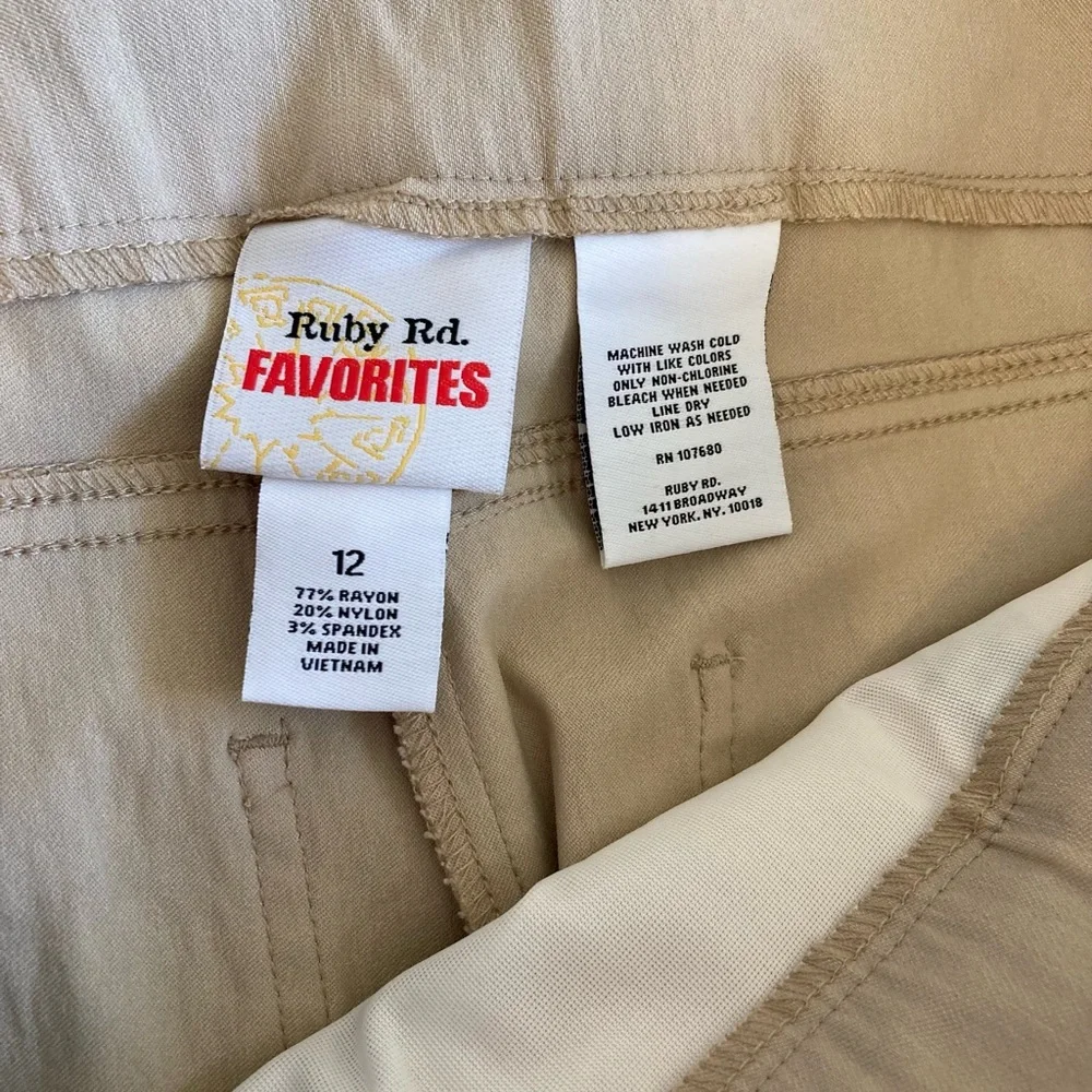 Ruby Rd Capri Pants Sz 12 NWT - Picture 7 of 12